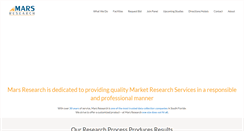 Desktop Screenshot of marsresearch.com